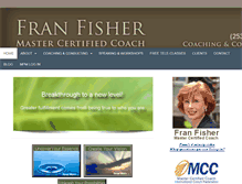 Tablet Screenshot of franfishercoach.com